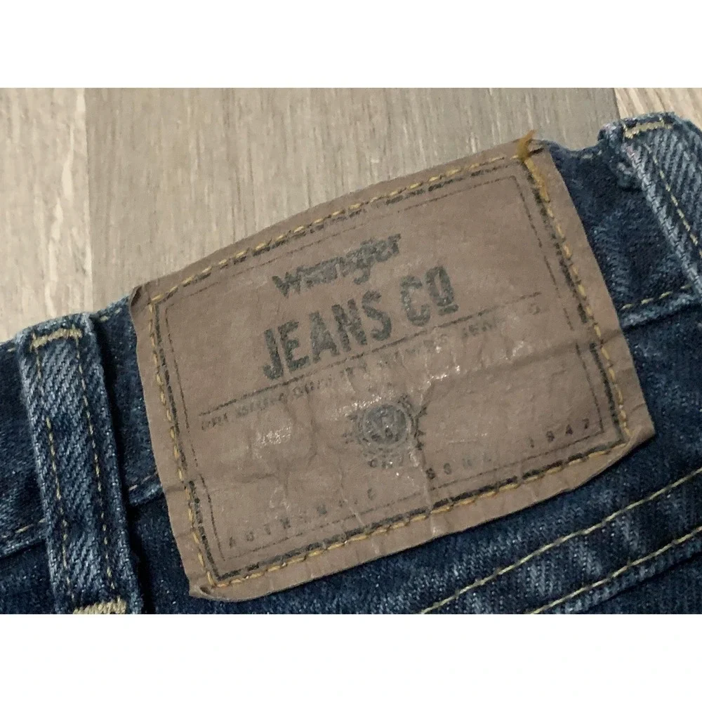 VTG Wrangler Jeans Co Men's Sz 34x32 Straight Leg Jeans Western Cowboy Casual